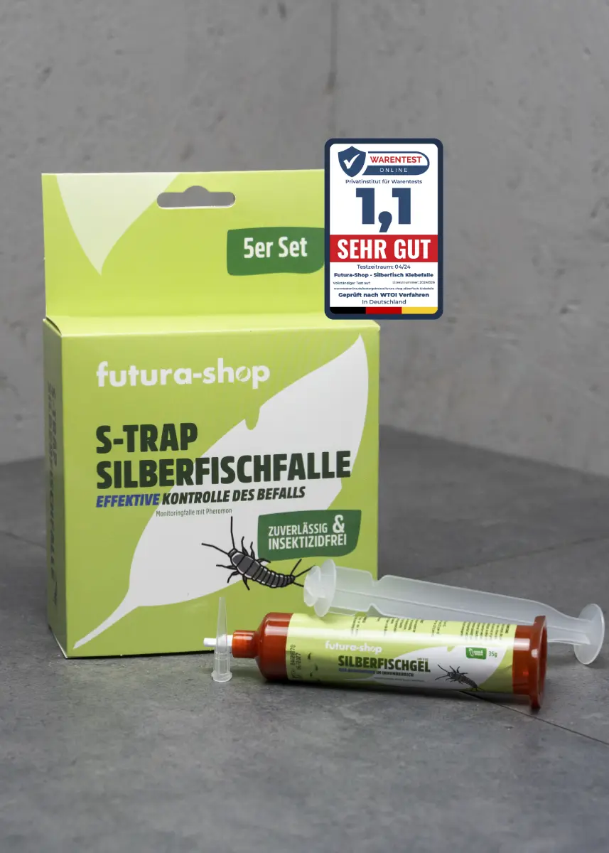 Silberfische Gel und Silberfischfalle 