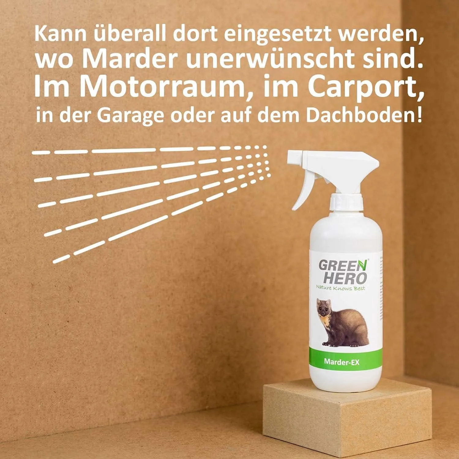 GreenHero Marder-Ex Spray gegen Marderverbiss