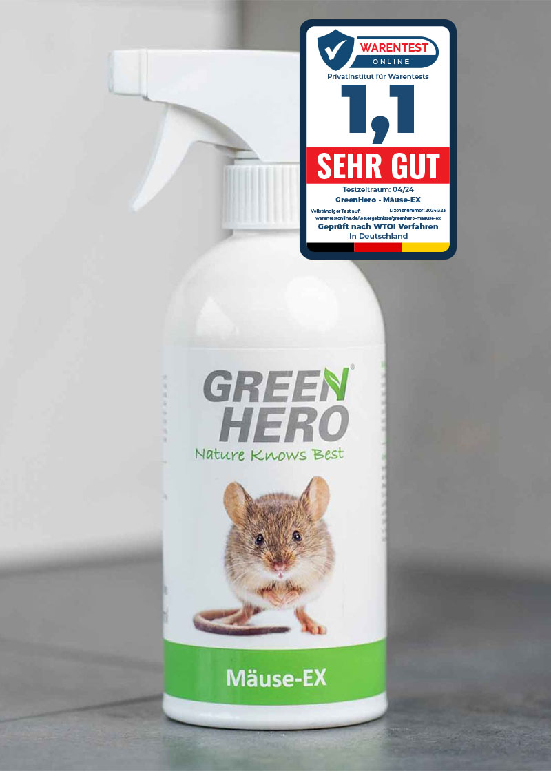 GreenHero® Mäuse-Ex Spray zur Mäuseabwehr