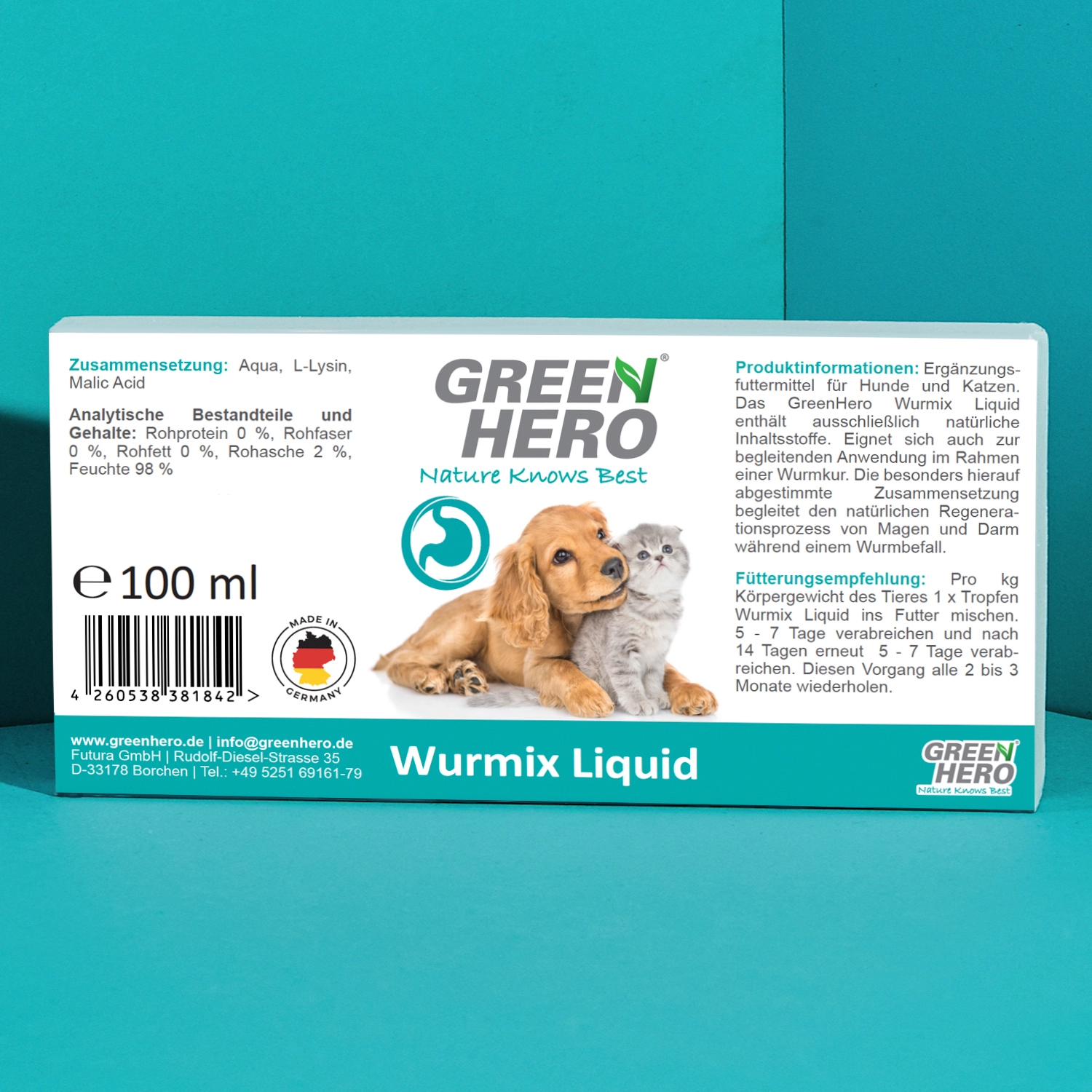 Wurmix Liquid für Hunde und Katzen