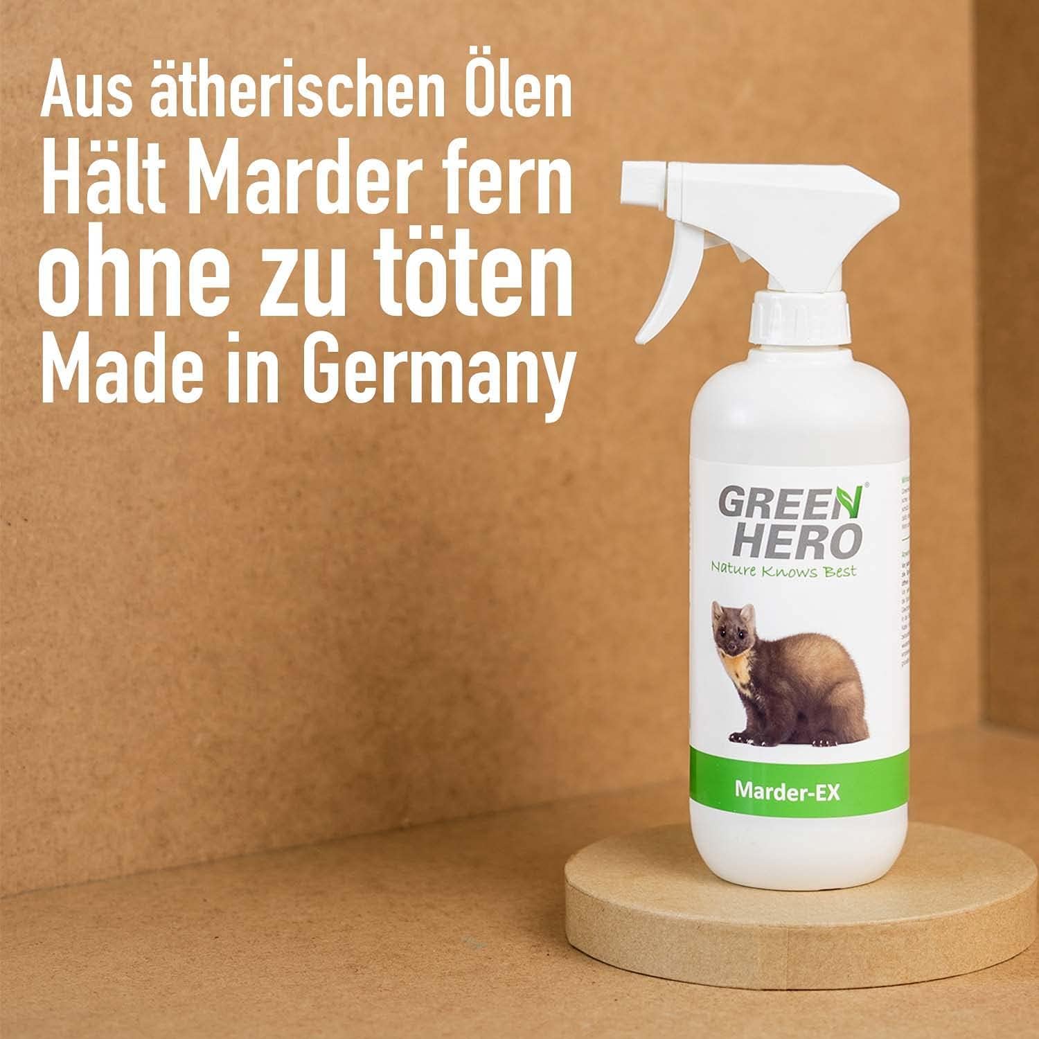 GreenHero Marder-Ex Spray gegen Marderverbiss